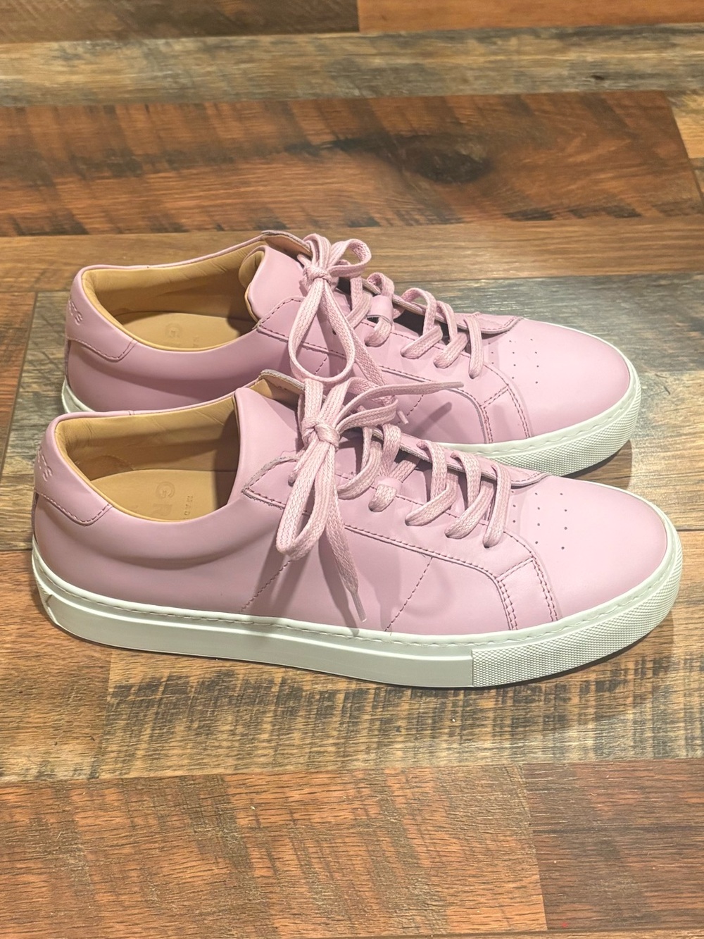 10 US/9 GREATS Pink Leather Sneakers